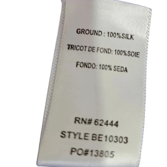 Artelier Nicole Miller Cold Shoulder Silk Wrap Blouse Blue Size S NWT - Picture 8 of 9